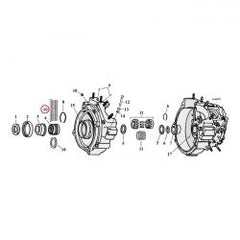 MCS Pinion Shaft (Right Side) Crankcase/Wheel Rollers, +.0002"