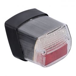 MCS Emgo, Led Taillight. Clear Lens/Red Reflector
