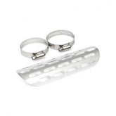 MCS Universal Slotted Heat Shield 9" Long Chrome