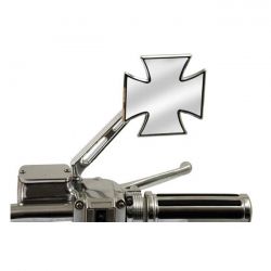 MCS Maltese Cross Mirror, Right Slotted Stem