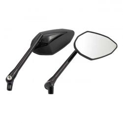 MCS Double Deuce Mirror Set. Black Head & Stem