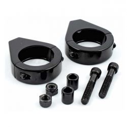 MCS Smooth Edge Fork Mount Clamp Kit. 41mm. Black