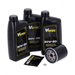 MCS Engine Oil Service Kit. 20W50 Synthetic