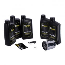 MCS Big Oil Service Kit. Full Synthetic. Chrome Filter