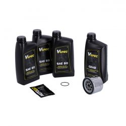 MCS Big Oil Service Kit. Mineral Sae50. Chrome Filter