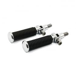 MCS Softail Passenger Foot Peg Kit. Chrome End Caps