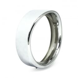 MCS Recessed Trim Ring With Visor. 7" Headlamp. Chrome