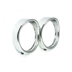 MCS Recessed Trim Rings With Visor. Turn Signals. Chrome