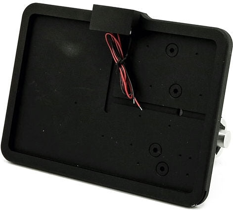 CPV, 'slide-in' license plate bracket. Side mount, black