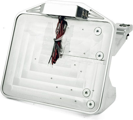 CPV, License plate bracket kit swing. Polished. France