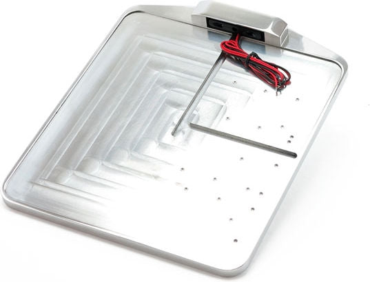 CPV, license plate holder only w/LED PlateLight DE. Polished