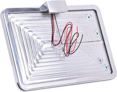 CPV, 'slide-in' license plate bracket. Side mount, polished