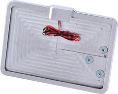 CPV, 'slide-in' license plate bracket. Side mount, polished
