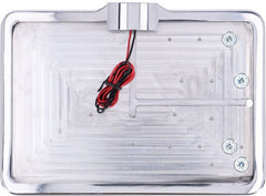 CPV, 'slide-in' license plate bracket. Side mount, polished