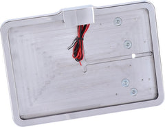 CPV, 'slide-in' license plate bracket. Side mount, polished