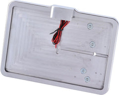CPV, 'slide-in' license plate bracket. Side mount, polished