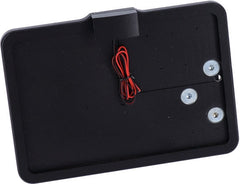CPV, 'slide-in' license plate bracket. Side mount, black