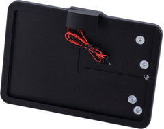 CPV, 'slide-in' license plate bracket. Side mount, black