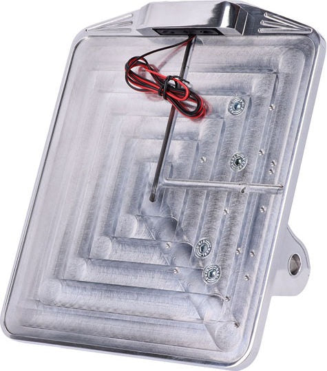 CPV, Dyna shock mount license plate bracket kit DE. Polished