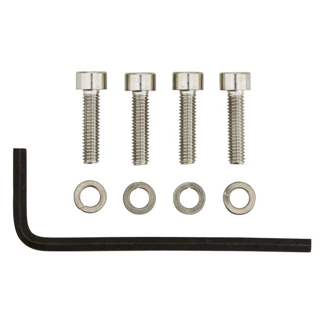 float bowl screw kit for Keihin CV. Stainless allen