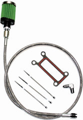 Feuling, oil tank breather kit. Black. Touring
