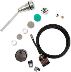 Feuling, oil tank breather kit & vented dipstick. Black cap