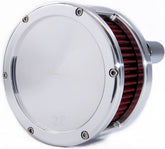 Feuling, BA Air Cleaner Kit, Raw Finish, Red Filter