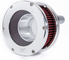 Feuling, BA Air Cleaner Kit, Chrome Finish, Red Filter