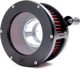Feuling, BA Air Cleaner Kit, Black Finish, Red Filter