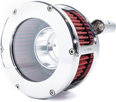 Feuling, BA Air Cleaner Kit, Chrome Finish, Red Filter
