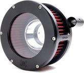 Feuling, BA Air Cleaner Kit, Black Finish, Red Filter
