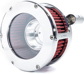 Feuling, BA Air Cleaner Kit, Chrome Finish, Red Filter