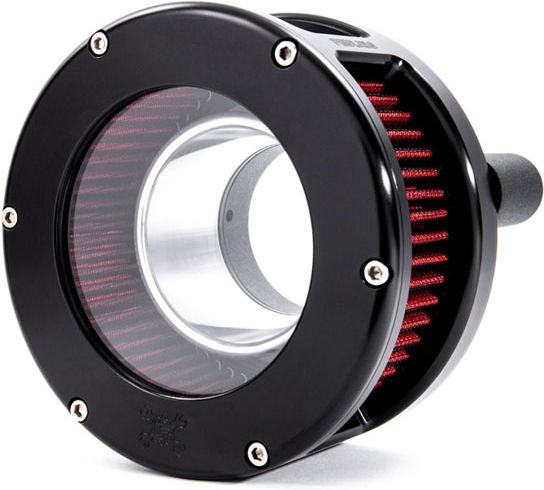 Feuling, BA Air Cleaner Kit, Black Finish, Red Filter