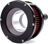 Feuling, BA Air Cleaner Kit, Black Finish, Red Filter