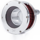 Feuling, BA Air Cleaner Kit, Chrome Finish, Red Filter