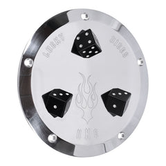 derby cover Lucky Dice. polished