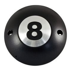 point cover 2-hole. Eight Ball, black