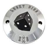 point cover 2-hole. Lucky Dice, polished
