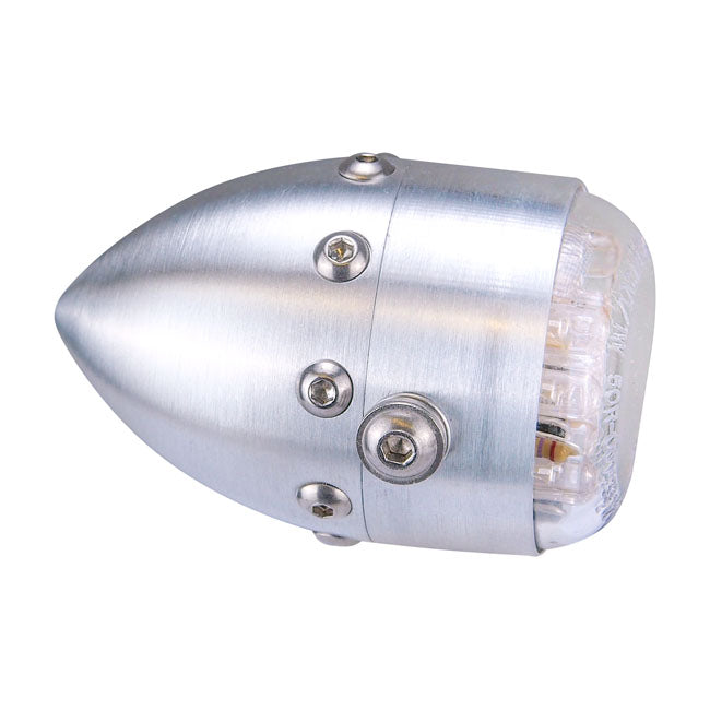 Retro LED taillight. Matte aluminum