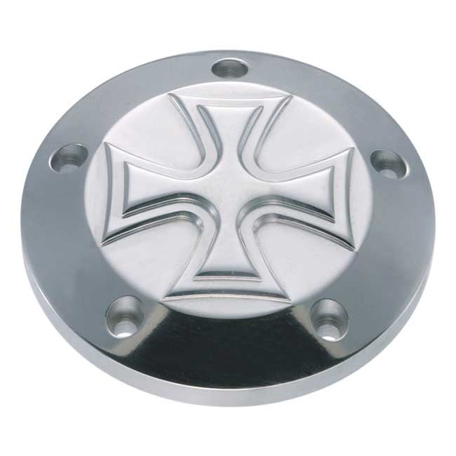 point cover 5-hole. Maltese Cross, polished