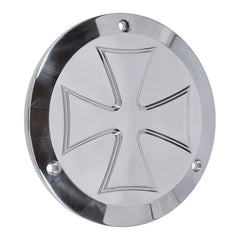derby cover Maltese Cross. Polished