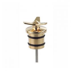 Kustom Tech, Spinner Oil Tank Plug Brass Polished