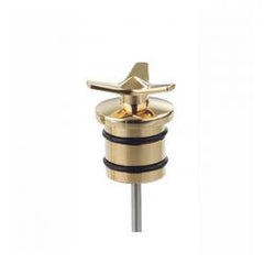 Kustom Tech, Spinner Oil Tank Plug Brass Polished