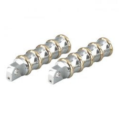 K-Tech, Vintage Rider Foot Pegs Polished & Brass