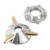 Kustom Tech, Spinner Wheel Hub Cover Aluminum & Brass