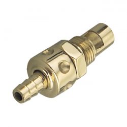 Kustom Tech, In-Line Fuel Valve For S&S B Carb Brass