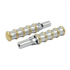 K-Tech, Vintage Folding Foot Pegs Polished & Brass