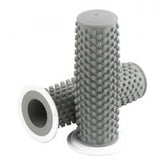 K-Tech, Kustom Rubber Grips Gray With White Flange