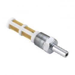 K-Tech Brass 3/8 Npt Custom Fuel Line Fitting Chrome