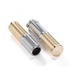 Kustom Tech, FL Handlebar Grip Set Polished Alu/Brass